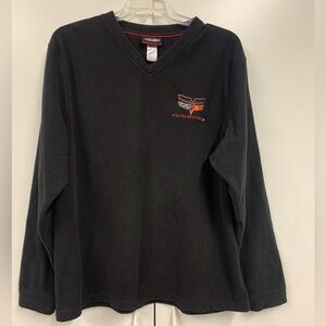 Corvette C6 Black V-Neck Fleece Pullover - sz XL